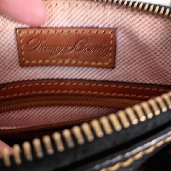 Dooney & Bourke Dillen Crossbody Satchel Pebble Grain Leather Navy - Picture 9 of 14